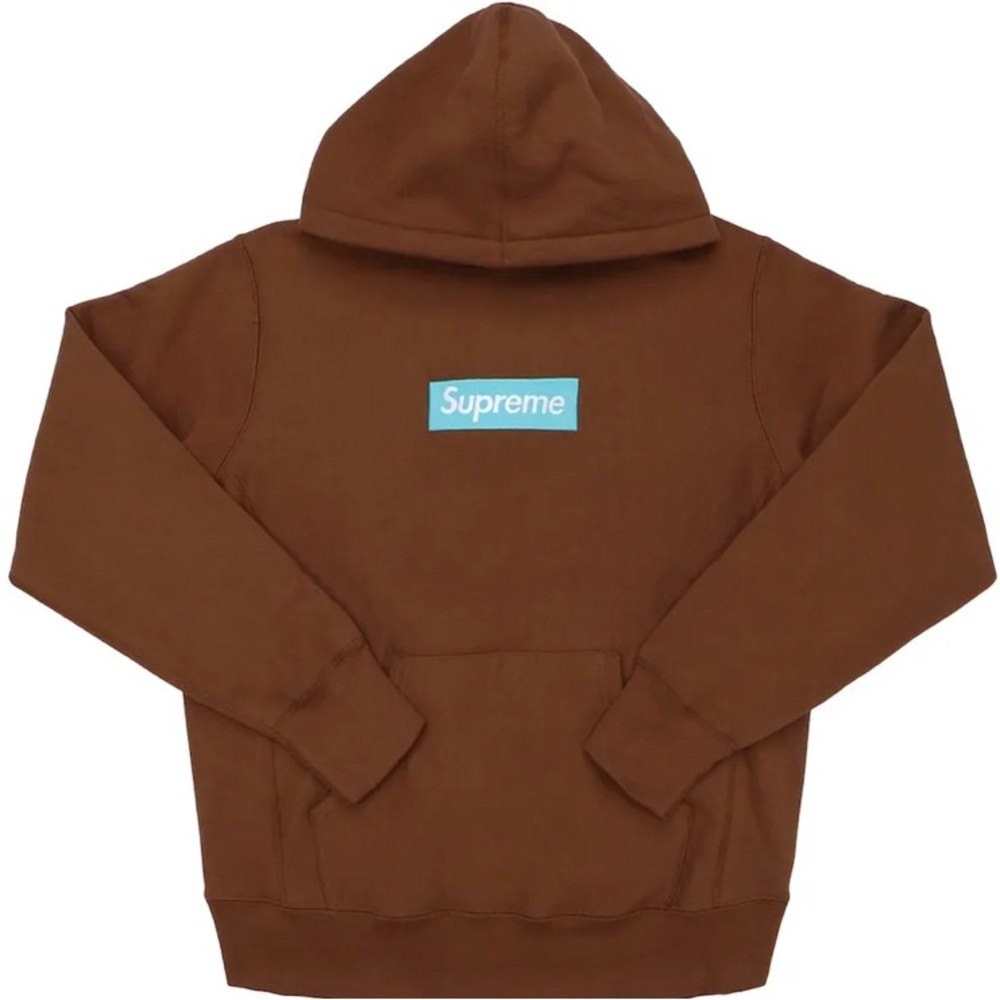 Supreme box logo hoodie rust 2017